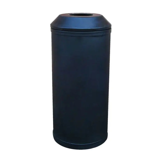 Light blue waste bin featuring an open top lid.