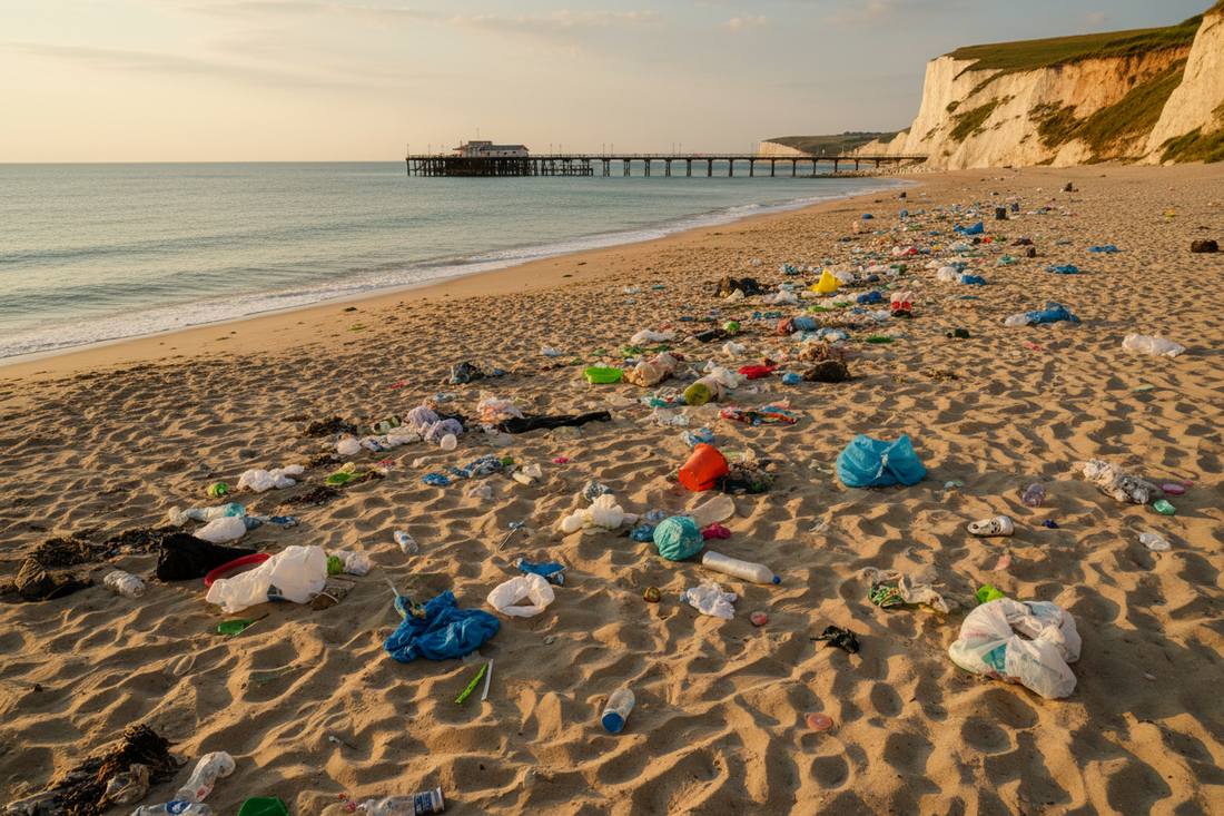 How beach litter is ruining Britain's beauty spots