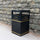 Galvanised Steel Barnsley Outdoor Litter Bin - 112 Litre