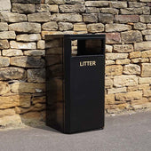 External Eco Street Litter Bin - 112 Litre