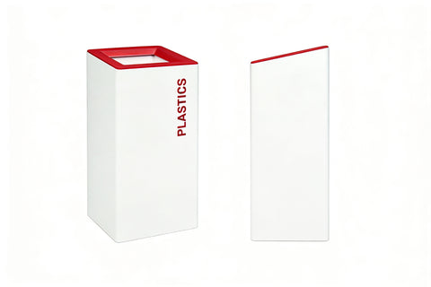 Modern Metal Office Recycling Bins - 60 Litre
