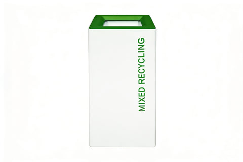 Modern Metal Office Recycling Bins - 60 Litre