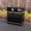 Large Economical External Recycling Bin - 224 Litre