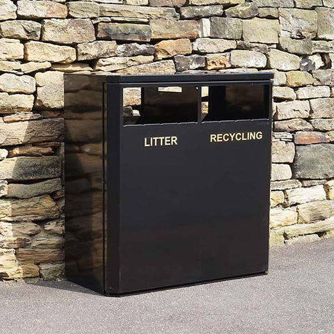 Large Economical External Recycling Bin - 224 Litre