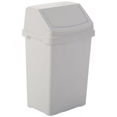 White Plastic Swing Bin - 25L