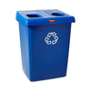 Rubbermaid two-stream recycling bin - 348L