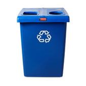 Rubbermaid two-stream recycling bin - 348L