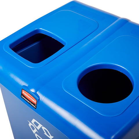 Rubbermaid two-stream recycling bin - 348L