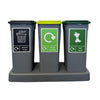 Triple Recycling Station - 3 x 20L With Tray