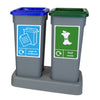 Mini Fitbin Recycling Station - 2 x 20 Litre Complete with Tray