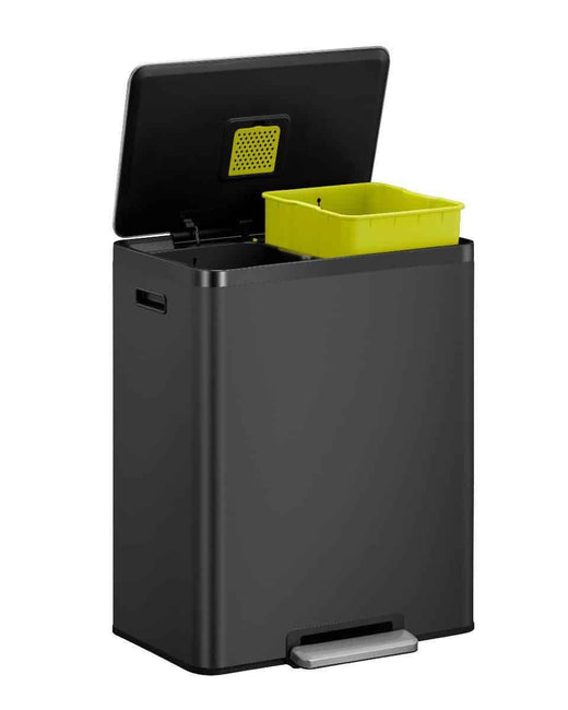 EcoCasa II Large 2 compartment Recycling Bin - 2 x 30 Litre