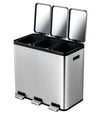 Ecocasa 3 Compartment Kitchen Recycling Bin - 3 x 20 Litre