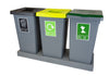 Triple Recycling Station - 3 x 75L With tray