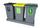 Triple Recycling Station - 3 x 75L With tray