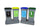 Quadruple Recycling Station - 4 x 20L With tray