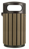 Timber Look Outdoor Litter Bin - 40L