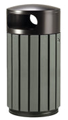 Timber Look Outdoor Litter Bin - 40L