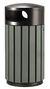 Timber Look Outdoor Litter Bin - 40L