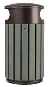 Timber Look Outdoor Litter Bin - 40L