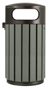 Timber Look Outdoor Litter Bin - 40L