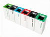 Modern Metal Office Recycling Bins - 60 Litre