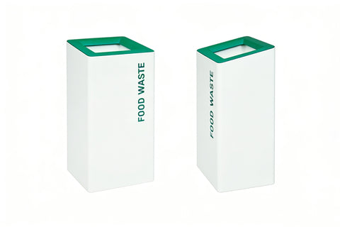 Modern Metal Office Recycling Bins - 60 Litre