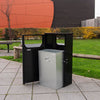 Economical Slimline Outdoor Litter Bin - 90 Litre