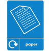 A5 Paper Recycling Sticker