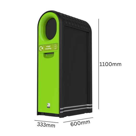 External Slim Design Recycling Bin - 80 Litre