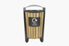 Dual Outdoor Timber Waste Bin 120L