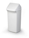Contemporary White Swing Lid Recycling Bin - 40 Litre