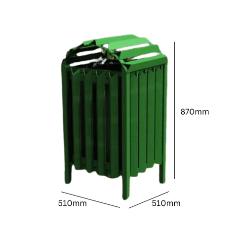 Anti Vandal Litter Bin - 112 Litres