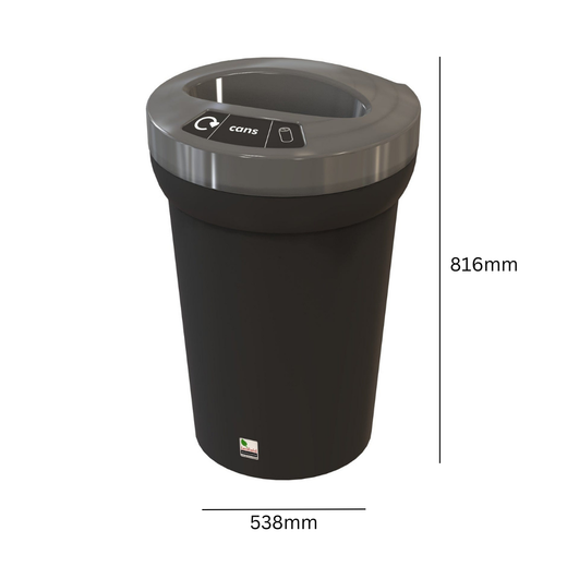Coloured Arena Recycling Bin - 95 Litre