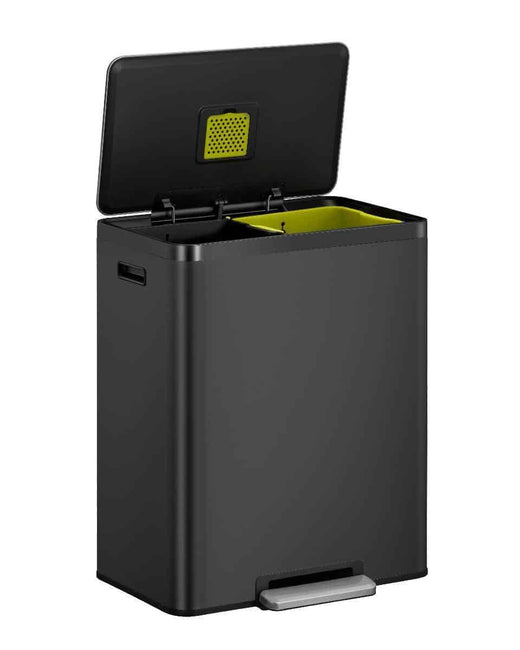 EcoCasa II Large 2 compartment Recycling Bin - 2 x 30 Litre