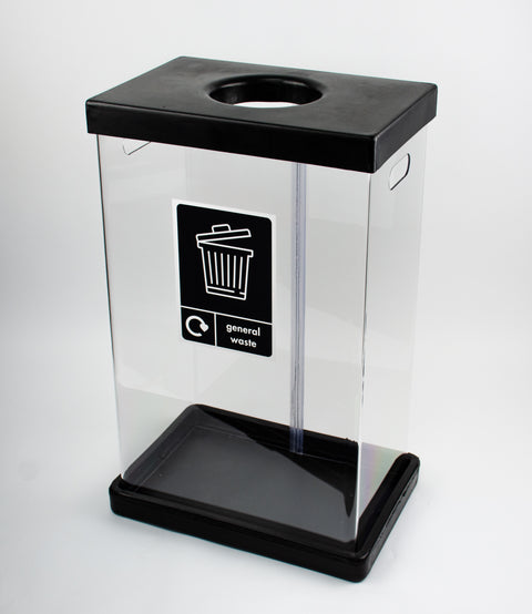 Clear Bodied Recycling Bin - 60 & 80 Litres Available