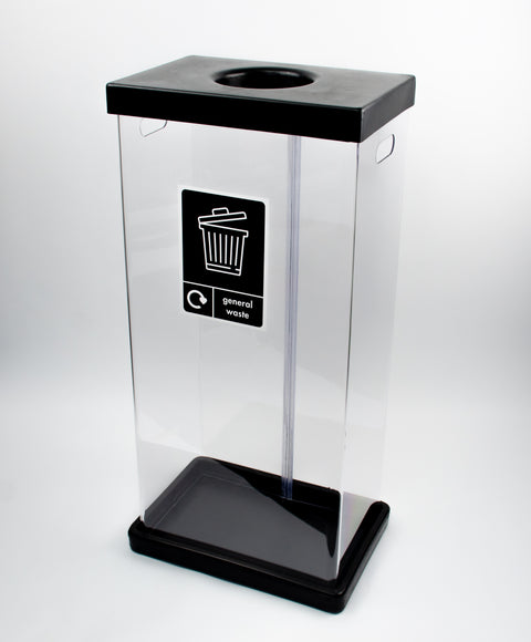 Clear Bodied Recycling Bin - 60 & 80 Litres Available