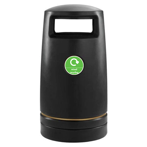 External Hooded Recycling Bin - 100 Litre