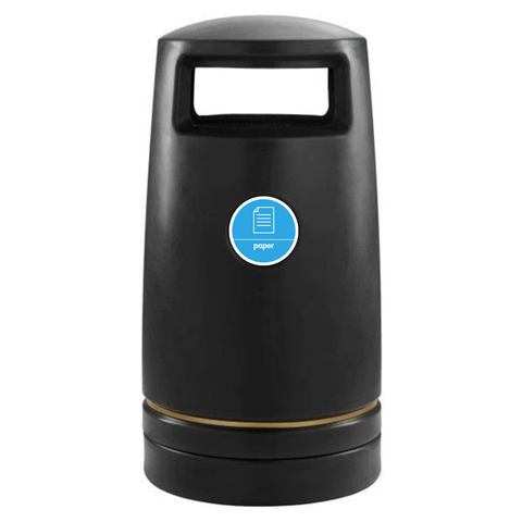 External Hooded Recycling Bin - 100 Litre