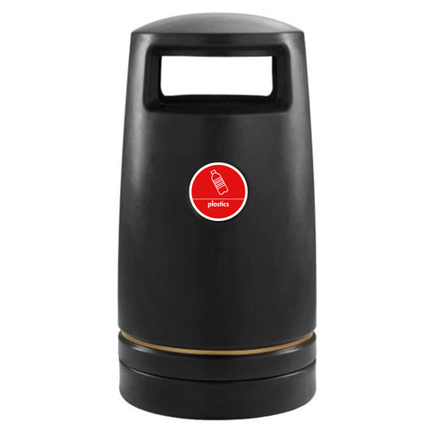 External Hooded Recycling Bin - 100 Litre