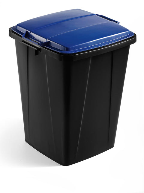 Large Square 90 Litre Internal Recycling Bin with Lid