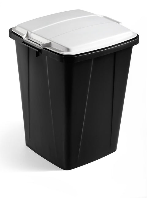 Large Square 90 Litre Internal Recycling Bin with Lid