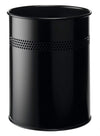 Circular Steel Waste Bin with Perforated Ring - 15 Litre