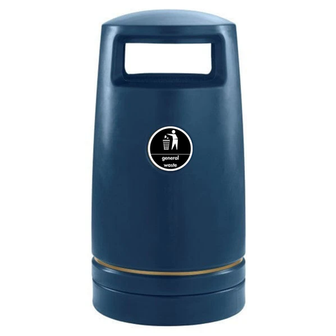 External Hooded Recycling Bin - 100 Litre