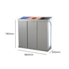 C-Bin Triple Recycling Bin - 180 & 240 Litre