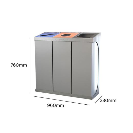 C-Bin Triple Recycling Bin - 180 & 240 Litre