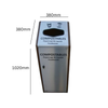 Recycling Bin with Painted Sides - 80 Litre