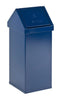 55 Litre Blue Carro commercial grade swing bin. Modern indoor litter bin.