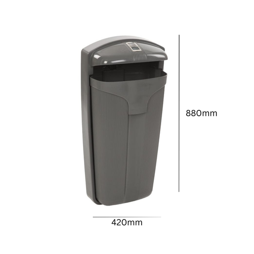 Cibeles Mountable Rubbish Bin - 50 Litre