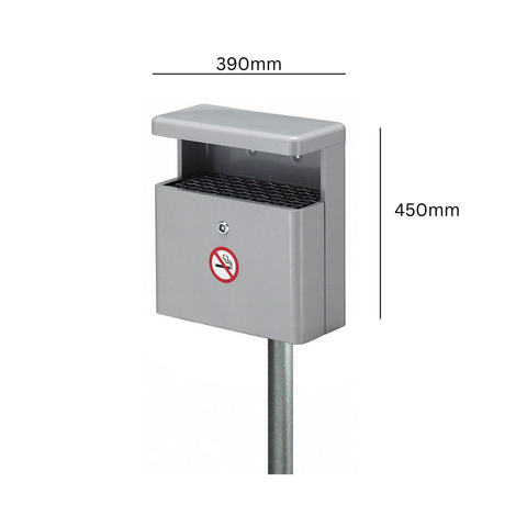 Cigarette Bin with Rain Cover