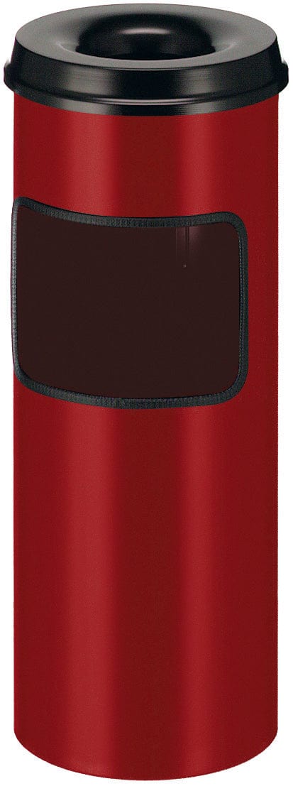 Litter Bin with Cigarette Disposal Available in 5 Colours - 30 Litre